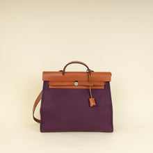 Hermes Bicolor Vache Hunter Toile Sellier Herbag GM Bag