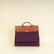 Hermes Bicolor Vache Hunter Toile Sellier Herbag GM Bag