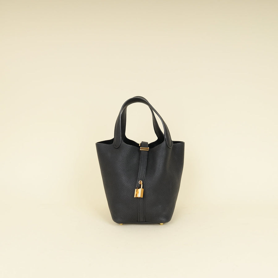 Hermes Noir Picotin Lock 18 Barenbia Faubourg Bag