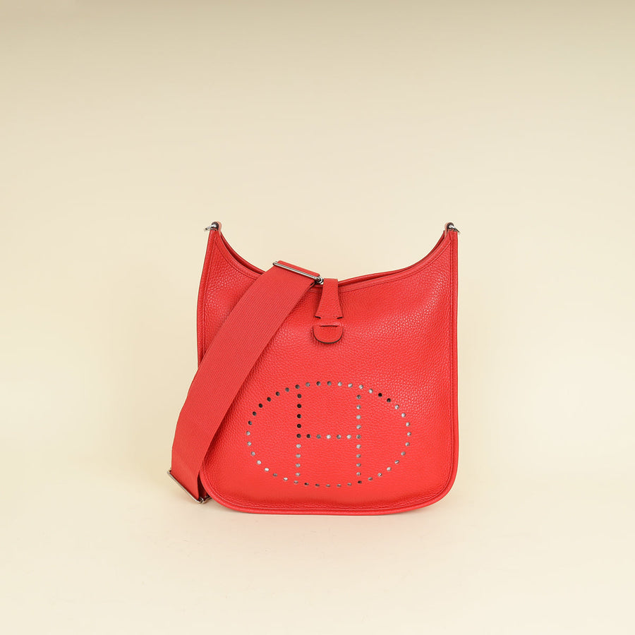 Hermes Vermillion Evelyne III PM Bag