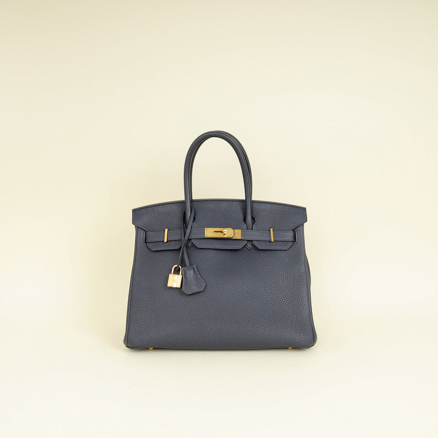 Hermes Bleu Nuit Birkin 30 Bag