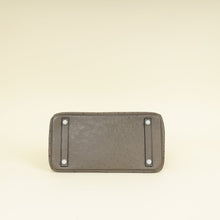Hermes Gris Agate Ostrich Verso Birkin 30 Bag