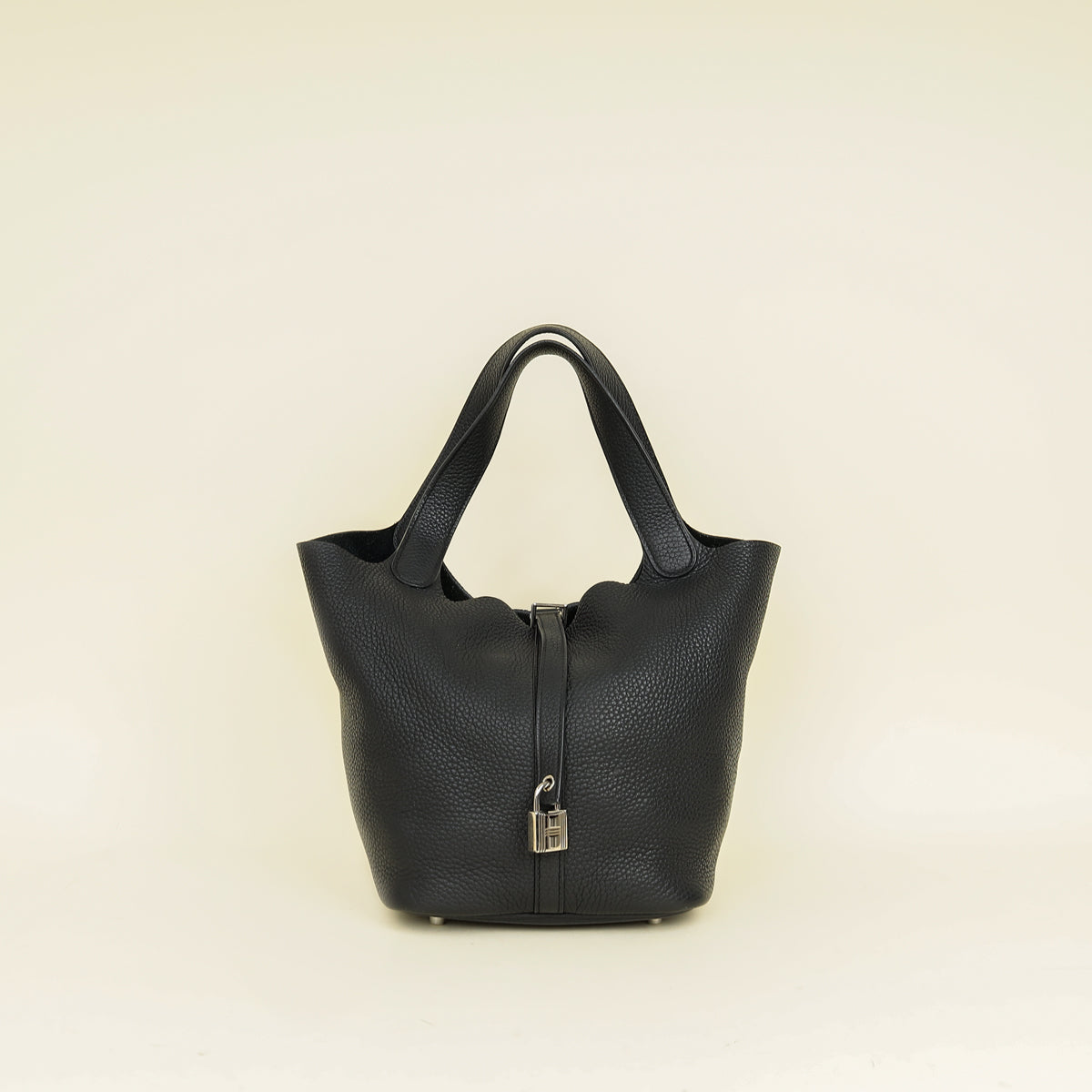 Hermes Noir Picotin Lock 22 Bag