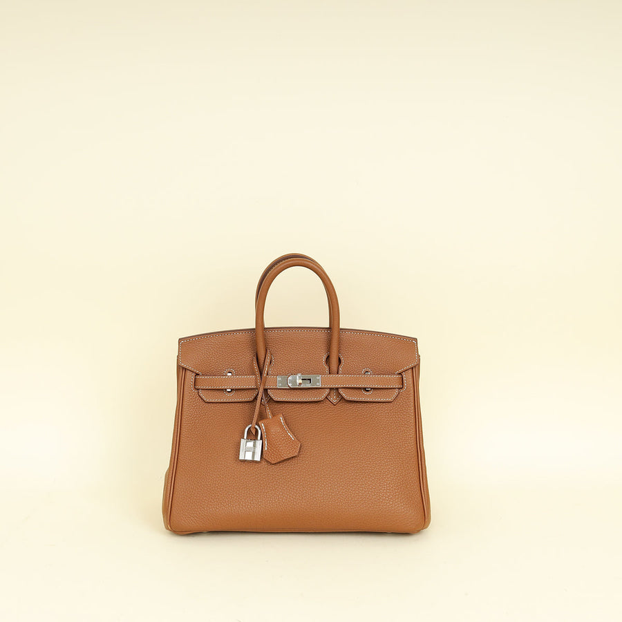 Hermes Gold Retourne Birkin 25 Bag