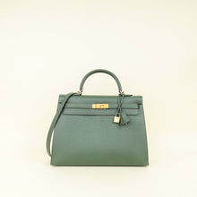 Hermes Vert Anglais Kelly 35 Sellier Bag