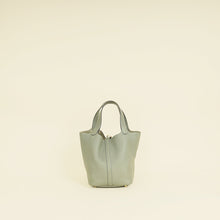 Hermes Gris Neve Picotin Lock 22 Bag