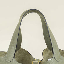 Hermes Gris Neve Picotin Lock 22 Bag