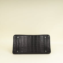 Hermes Noir Matte Porosus Crocodile Birkin 35 Bag