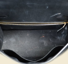 Hermes Noir Sellier Kelly 28 Bag
