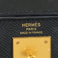 Hermes Noir Sellier Kelly 28 Bag