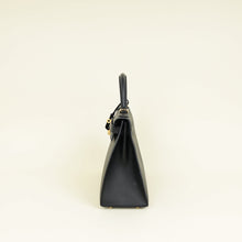 Hermes Noir Sellier Kelly 28 Bag
