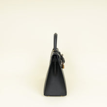 Hermes Noir Sellier Kelly 28 Bag