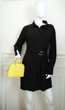 Hermes Mimosa Matte Porosus Crocodile Mini 1923 Bolide