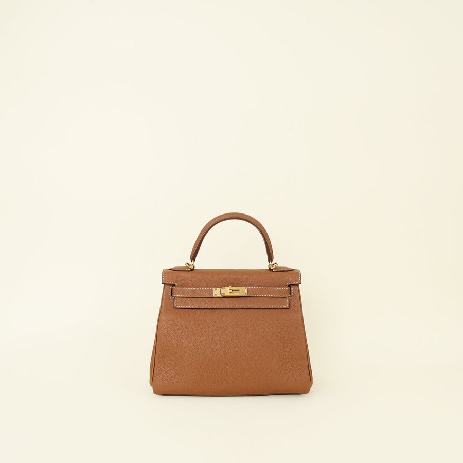 Hermes Gold Retourne Kelly 28 Bag