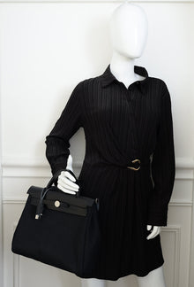 Hermes Noir Herbag Zip 31 PM Retourne Bag
