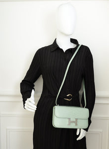 Hermes Vert D'ea Constance Elan Matte Mississippiensis Alligator Bag