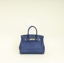 Hermes Bleu Saphire Birkin 30 Evercolor Bag
