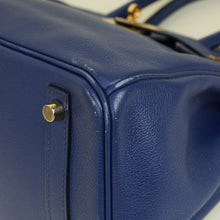 Hermes Bleu Saphire Birkin 30 Evercolor Bag