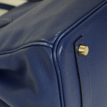 Hermes Bleu Saphire Birkin 30 Evercolor Bag