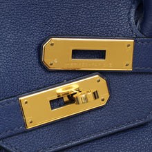 Hermes Bleu Saphire Birkin 30 Evercolor Bag