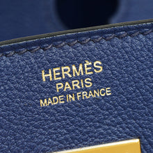 Hermes Bleu Saphire Birkin 30 Evercolor Bag