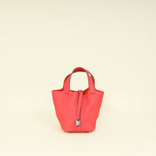 Hermes Rose Texas Picotin Lock 18 Clemence Bag