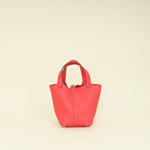 Hermes Rose Texas Picotin Lock 18 Clemence Bag