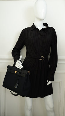 Hermes Noir Herbag Zip 31 Retourne Bag