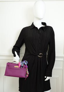 Hermes Anemone Kelly Pochette W/ Twilly