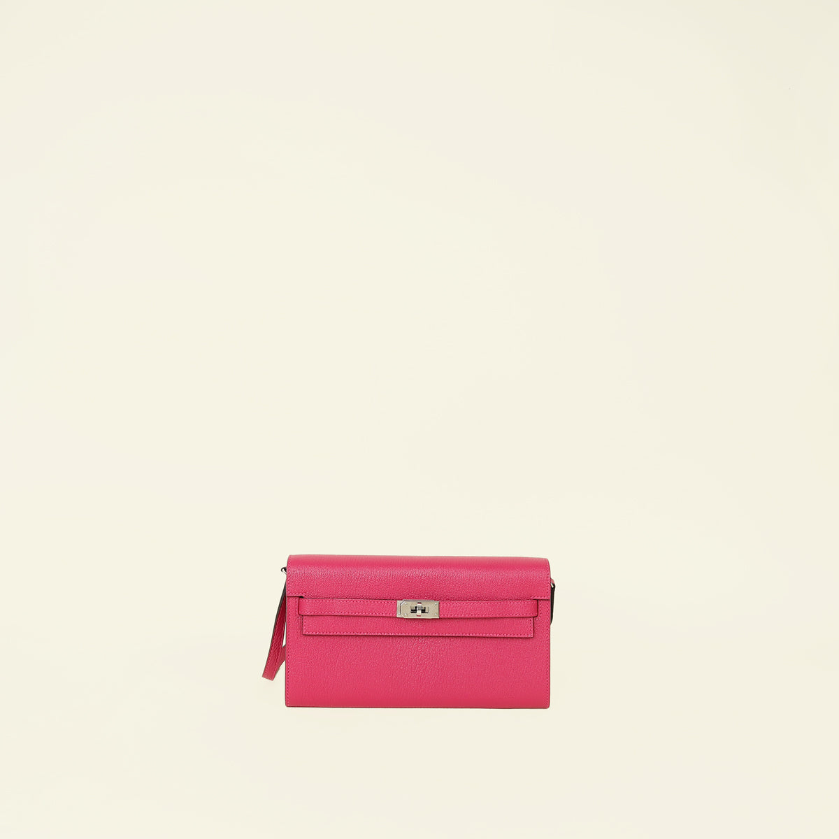 Hermes Rose Pourpre Kelly Classique To Go Wallet