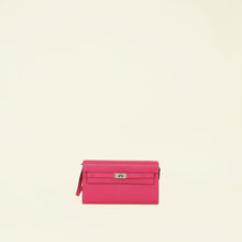 Hermes Rose Pourpre Kelly Classique To Go Wallet