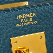 Hermes Bleu Colvert Kelly 32 Retourne Bag