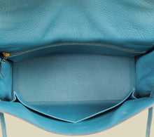 Hermes Bleu Colvert Kelly 32 Retourne Bag