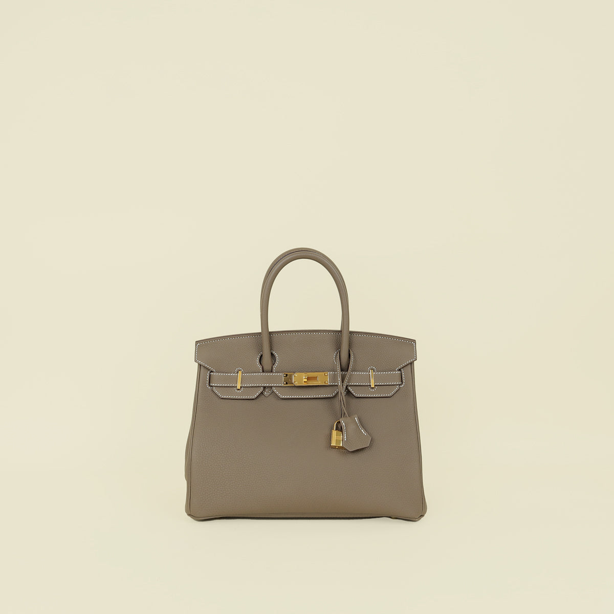Hermes Etoupe Birkin 30 Bag