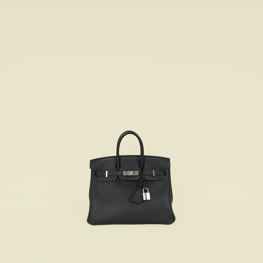 Hermes Noir Birkin 25 Bag
