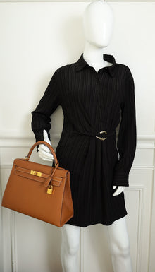 Hermes Gold Sellier Kelly 32 Bag