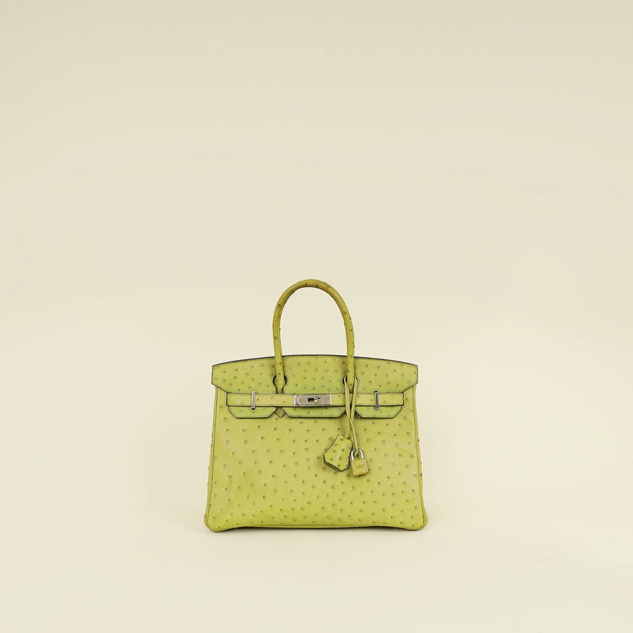 Hermes Vert Anise Birkin 30 Bag
