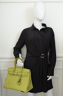 Hermes Vert Anise Birkin 30 Bag