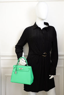 Hermes Vert Comics Retourne Kelly 25 Bag