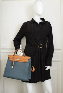 Hermes Bicolor Sellier Herbag Zip 31 PM Bag