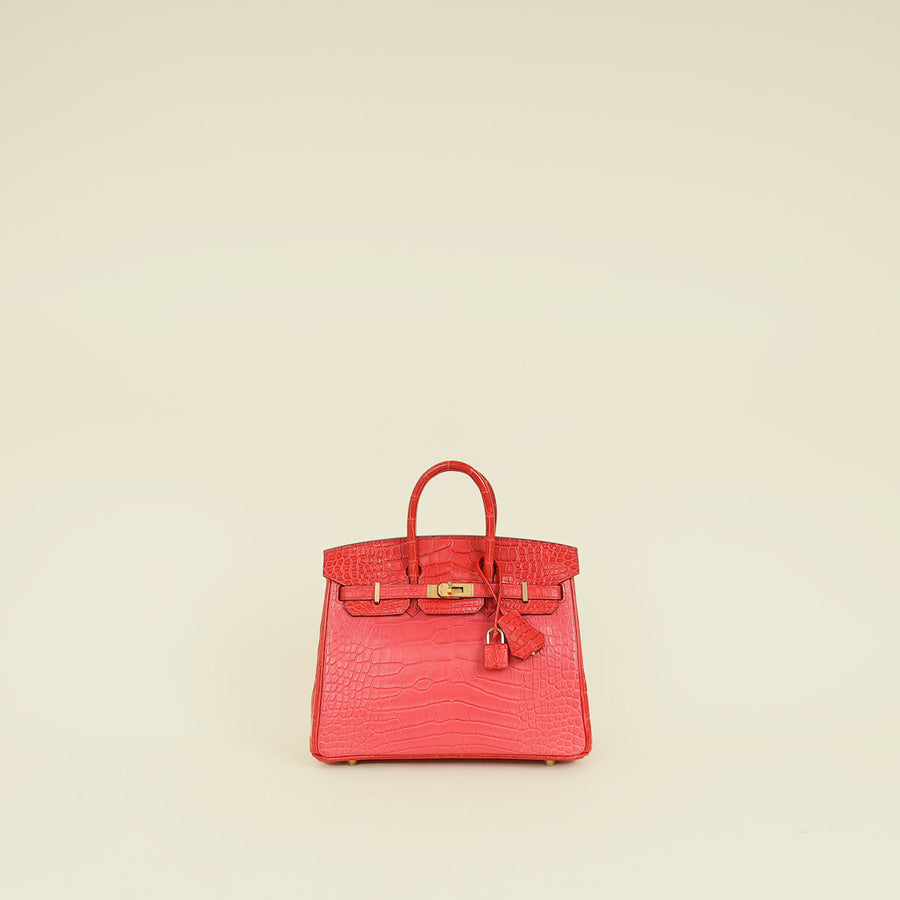 Hermes Bi-Color Matte Alligator Mississippiensis Birkin 25 Bag