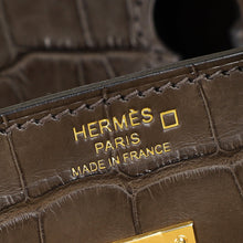 Hermes Gris Elephant 8C Matte Alligator Mississippiensis Birkin 25 Bag