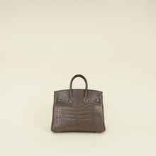 Hermes Gris Elephant 8C Matte Alligator Mississippiensis Birkin 25 Bag