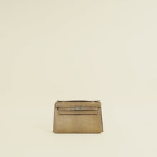 Hermes Etoupe Kelly Pochette Lizard Bag