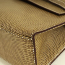 Hermes Etoupe Kelly Pochette Lizard Bag