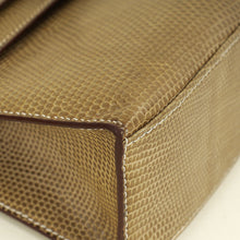 Hermes Etoupe Kelly Pochette Lizard Bag