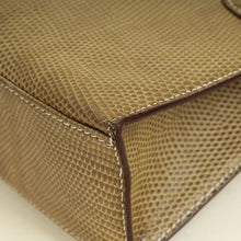 Hermes Etoupe Kelly Pochette Lizard Bag