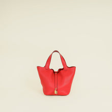 Hermes Rouge Casaque Picotin Lock 22 Bag