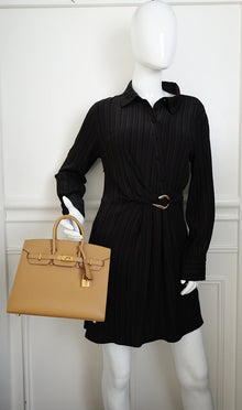 Hermes Biscuit Birkin 25 Sellier Bag