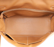 Hermes Gold Kelly 35 Retourne Bag
